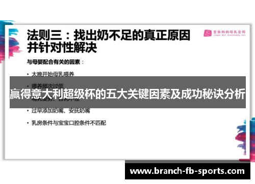 赢得意大利超级杯的五大关键因素及成功秘诀分析